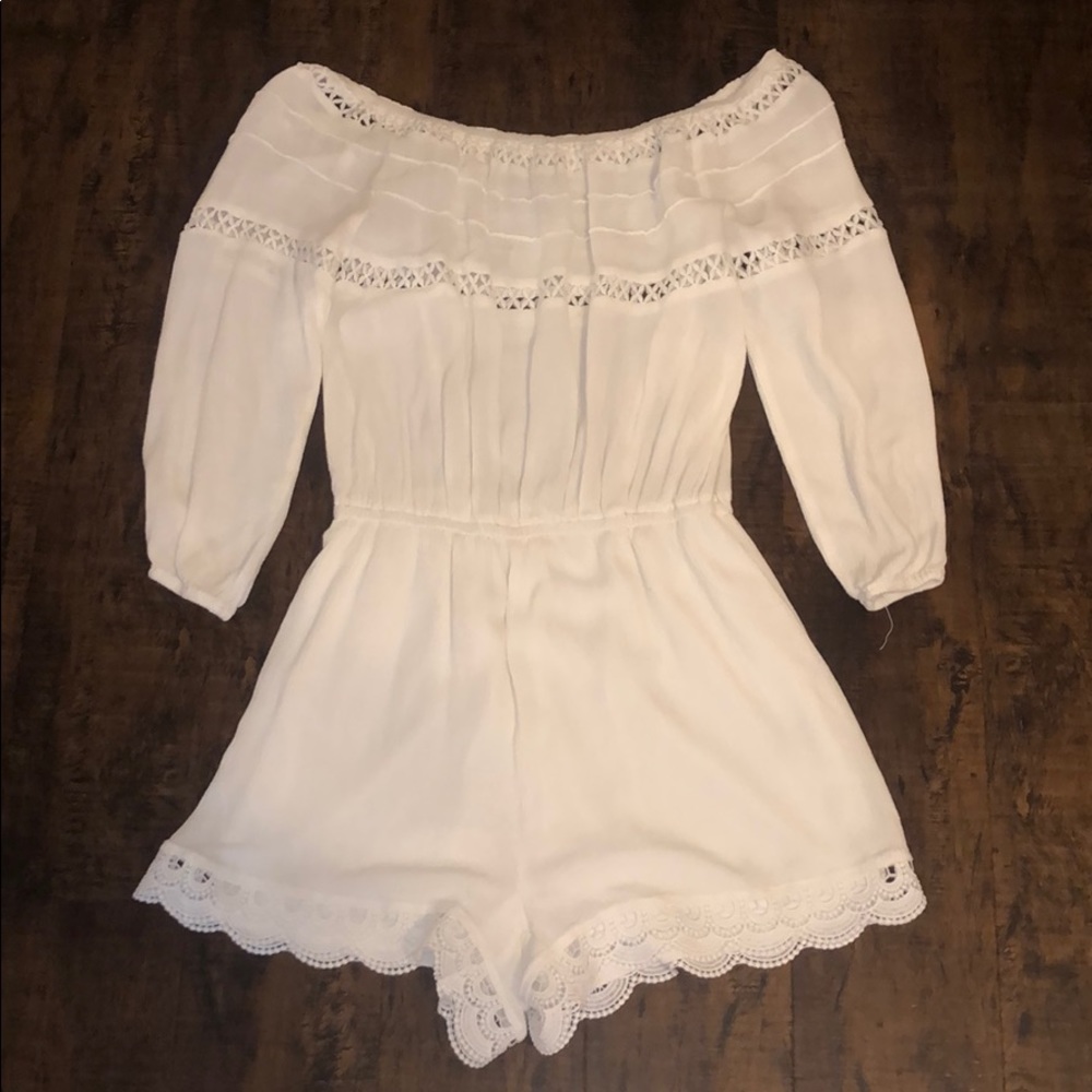 White Charlotte Russe Romper